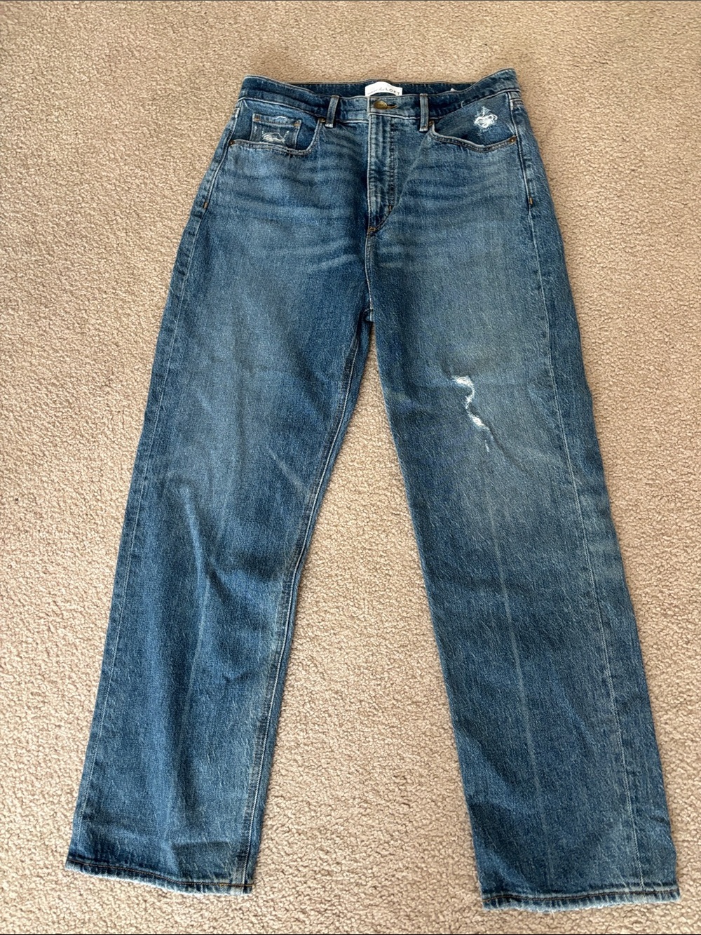 LOFT The 90s High Waist Straight Jeans size 28